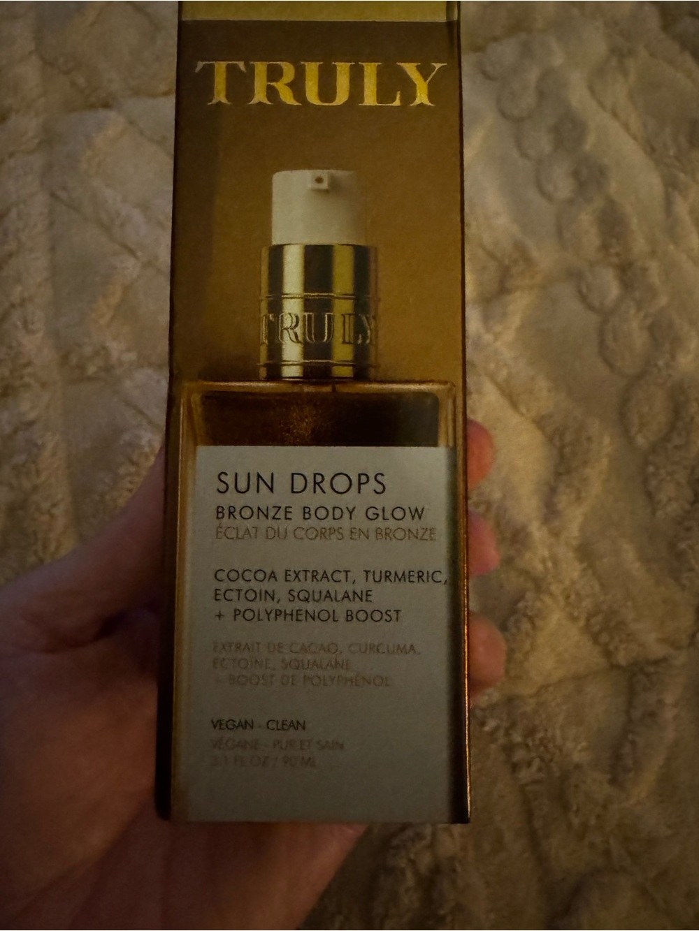TRULY Sun Drops Bronze Body Glow – Gold & Brown Shimmer